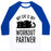 Virgin Teez  Baseball Tee Unisex Classic Baseball Tee / x-small / White/Blue MY CAT IS MY WORKOUT PARTNER UNISEX CLASSIC BASEBALL TEE