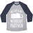 Virgin Teez  Baseball Tee Unisex Tri-Blend Baseball Tee / small / Athletic Gray / Navy MY CAT IS MY WORKOUT PARTNER UNISEX TRI-BLEND BASEBALL TEE