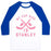 Virgin Teez  Baseball Tee Unisex Classic Baseball Tee / x-small / White/Blue MY CUP SIZE IS STANLEY UNISEX CLASSIC BASEBALL TEE
