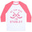 Virgin Teez  Baseball Tee Unisex Classic Baseball Tee / x-small / White/Neon Pink MY CUP SIZE IS STANLEY UNISEX CLASSIC BASEBALL TEE