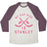 Virgin Teez  Baseball Tee Unisex Tri-Blend Baseball Tee / small / Oatmeal / Maroon MY CUP SIZE IS STANLEY UNISEX TRI-BLEND BASEBALL TEE