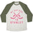 Virgin Teez  Baseball Tee Unisex Tri-Blend Baseball Tee / small / Oatmeal / Moss MY CUP SIZE IS STANLEY UNISEX TRI-BLEND BASEBALL TEE