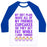 Virgin Teez  Baseball Tee Unisex Classic Baseball Tee / x-small / White/Blue MY DIET PLAN (CUPCAKES) UNISEX CLASSIC BASEBALL TEE