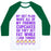 Virgin Teez  Baseball Tee Unisex Classic Baseball Tee / x-small / White/Dark Green MY DIET PLAN (CUPCAKES) UNISEX CLASSIC BASEBALL TEE
