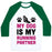 Virgin Teez  Baseball Tee Unisex Classic Baseball Tee / x-small / White/Dark Green MY DOG IS MY RUNNING PARTNER UNISEX CLASSIC BASEBALL TEE
