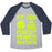 Virgin Teez  Baseball Tee Unisex Tri-Blend Baseball Tee / small / Athletic Gray / Navy MY DOG IS THE PERFECT TENNIS PARTNER UNISEX TRI-BLEND BASEBALL TEE