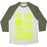 Virgin Teez  Baseball Tee Unisex Tri-Blend Baseball Tee / small / Oatmeal / Moss MY DOG IS THE PERFECT TENNIS PARTNER UNISEX TRI-BLEND BASEBALL TEE