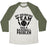 Virgin Teez  Baseball Tee Unisex Tri-Blend Baseball Tee / small / Oatmeal / Moss MY DRINKING TEAM HAS A BASEBALL PROBLEM UNISEX TRI-BLEND BASEBALL TEE