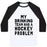 Virgin Teez  Baseball Tee Unisex Classic Baseball Tee / x-small / White/Black MY DRINKING TEAM HAS A HOCKEY PROBLEM UNISEX CLASSIC BASEBALL TEE