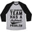 Virgin Teez  Baseball Tee Unisex Tri-Blend Baseball Tee / small / Athletic Gray / Black MY DRINKING TEAM HAS A SOFTBALL PROBLEM UNISEX TRI-BLEND BASEBALL TEE