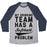 Virgin Teez  Baseball Tee Unisex Tri-Blend Baseball Tee / small / Athletic Gray / Navy MY DRINKING TEAM HAS A SOFTBALL PROBLEM UNISEX TRI-BLEND BASEBALL TEE