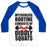 Virgin Teez  Baseball Tee Unisex Classic Baseball Tee / x-small / White/Blue MY EXERCISE ROUTINE CONSISTS OF DIDDLY SQUATS UNISEX CLASSIC BASEBALL TEE