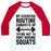 Virgin Teez  Baseball Tee Unisex Classic Baseball Tee / x-small / White/Red MY EXERCISE ROUTINE CONSISTS OF TRYING NOT TO FART DURING SQUATS UNISEX CLASSIC BASEBALL TEE