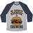 Virgin Teez  Baseball Tee Unisex Tri-Blend Baseball Tee / small / Athletic Gray / Navy MY FAVORITE EXERCISE IS CHEWING UNISEX TRI-BLEND BASEBALL TEE