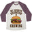 Virgin Teez  Baseball Tee Unisex Tri-Blend Baseball Tee / small / Oatmeal / Maroon MY FAVORITE EXERCISE IS CHEWING UNISEX TRI-BLEND BASEBALL TEE