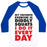 Virgin Teez  Baseball Tee Unisex Classic Baseball Tee / x-small / White/Blue MY FAVORITE EXERCISE IS DIDDLY SQUATS I DO THEM EVERYDAY UNISEX CLASSIC BASEBALL TEE
