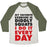 Virgin Teez  Baseball Tee Unisex Tri-Blend Baseball Tee / small / Oatmeal / Moss MY FAVORITE EXERCISE IS DIDDLY SQUATS I DO THEM EVERYDAY UNISEX TRI-BLEND BASEBALL TEE