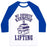 Virgin Teez  Baseball Tee Unisex Classic Baseball Tee / x-small / White/Blue MY FAVORITE EXERCISE IS LIFTING BOOKS UNISEX CLASSIC BASEBALL TEE