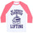 Virgin Teez  Baseball Tee Unisex Classic Baseball Tee / x-small / White/Neon Pink MY FAVORITE EXERCISE IS LIFTING BOOKS UNISEX CLASSIC BASEBALL TEE