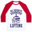 Virgin Teez  Baseball Tee Unisex Classic Baseball Tee / x-small / White/Red MY FAVORITE EXERCISE IS LIFTING BOOKS UNISEX CLASSIC BASEBALL TEE
