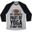 Virgin Teez  Baseball Tee Unisex Tri-Blend Baseball Tee / small / Athletic Gray / Black MY FAVORITE PART OF YOGA IS NAP TIME UNISEX TRI-BLEND BASEBALL TEE