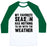 Virgin Teez  Baseball Tee Unisex Classic Baseball Tee / x-small / White/Dark Green MY FAVORITE SEASON HAS NOTHING TO DO WITH THE WEATHER UNISEX CLASSIC BASEBALL TEE