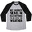 Virgin Teez  Baseball Tee Unisex Tri-Blend Baseball Tee / small / Athletic Gray / Black MY FAVORITE SEASON HAS NOTHING TO DO WITH THE WEATHER UNISEX TRI-BLEND BASEBALL TEE