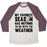 Virgin Teez  Baseball Tee Unisex Tri-Blend Baseball Tee / small / Oatmeal / Maroon MY FAVORITE SEASON HAS NOTHING TO DO WITH THE WEATHER UNISEX TRI-BLEND BASEBALL TEE