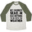 Virgin Teez  Baseball Tee Unisex Tri-Blend Baseball Tee / small / Oatmeal / Moss MY FAVORITE SEASON HAS NOTHING TO DO WITH THE WEATHER UNISEX TRI-BLEND BASEBALL TEE