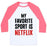 Virgin Teez  Baseball Tee Unisex Classic Baseball Tee / x-small / White/Neon Pink MY FAVORITE SPORT IS NETFLIX UNISEX CLASSIC BASEBALL TEE