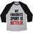 Virgin Teez  Baseball Tee Unisex Tri-Blend Baseball Tee / small / Athletic Gray / Black MY FAVORITE SPORT IS NETFLIX UNISEX TRI-BLEND BASEBALL TEE