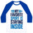 Virgin Teez  Baseball Tee Unisex Classic Baseball Tee / x-small / White/Blue MY FAVORITE SPORT IS STAYING INSIDE UNISEX CLASSIC BASEBALL TEE