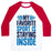 Virgin Teez  Baseball Tee Unisex Classic Baseball Tee / x-small / White/Red MY FAVORITE SPORT IS STAYING INSIDE UNISEX CLASSIC BASEBALL TEE