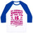 Virgin Teez  Baseball Tee Unisex Classic Baseball Tee / x-small / White/Blue MY FAVORITE WORKOUT AT THE GYM IS UNTANGLING MY HEADPHONES UNISEX CLASSIC BASEBALL TEE