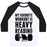 Virgin Teez  Baseball Tee Unisex Classic Baseball Tee / x-small / White/Black MY FAVORITE WORKOUT IS HEAVY READING UNISEX CLASSIC BASEBALL TEE