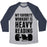 Virgin Teez  Baseball Tee Unisex Tri-Blend Baseball Tee / small / Athletic Gray / Navy MY FAVORITE WORKOUT IS HEAVY READING UNISEX TRI-BLEND BASEBALL TEE