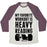 Virgin Teez  Baseball Tee Unisex Tri-Blend Baseball Tee / small / Oatmeal / Maroon MY FAVORITE WORKOUT IS HEAVY READING UNISEX TRI-BLEND BASEBALL TEE