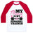 Virgin Teez  Baseball Tee Unisex Classic Baseball Tee / x-small / White/Red MY FIANCE' IS MY PERSONAL TRAINER UNISEX CLASSIC BASEBALL TEE