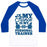 Virgin Teez  Baseball Tee Unisex Classic Baseball Tee / x-small / White/Blue MY FIANCE' IS MY PERSONAL TRAINER UNISEX CLASSIC BASEBALL TEE