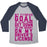 Virgin Teez  Baseball Tee Unisex Tri-Blend Baseball Tee / small / Athletic Gray / Navy MY FITNESS GOAL IS TO GET DOWN TO THE WEIGHT ON MY DRIVER'S LICENSE UNISEX TRI-BLEND BASEBALL TEE
