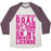 Virgin Teez  Baseball Tee Unisex Tri-Blend Baseball Tee / small / Oatmeal / Maroon MY FITNESS GOAL IS TO GET DOWN TO THE WEIGHT ON MY DRIVER'S LICENSE UNISEX TRI-BLEND BASEBALL TEE