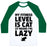 Virgin Teez  Baseball Tee Unisex Classic Baseball Tee / x-small / White/Dark Green MY FITNESS LEVEL IS CAT UNISEX CLASSIC BASEBALL TEE