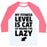 Virgin Teez  Baseball Tee Unisex Classic Baseball Tee / x-small / White/Neon Pink MY FITNESS LEVEL IS CAT UNISEX CLASSIC BASEBALL TEE