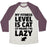 Virgin Teez  Baseball Tee Unisex Tri-Blend Baseball Tee / small / Oatmeal / Maroon MY FITNESS LEVEL IS CAT UNISEX TRI-BLEND BASEBALL TEE