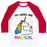 Virgin Teez  Baseball Tee Unisex Classic Baseball Tee / x-small / White/Red MY GAINS ARE MAGICAL UNISEX CLASSIC BASEBALL TEE