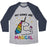 Virgin Teez  Baseball Tee Unisex Tri-Blend Baseball Tee / small / Athletic Gray / Navy MY GAINS ARE MAGICAL UNISEX TRI-BLEND BASEBALL TEE