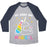 Virgin Teez  Baseball Tee Unisex Tri-Blend Baseball Tee / small / Athletic Gray / Navy MY GAINS ARE MAGICAL UNISEX TRI-BLEND BASEBALL TEE