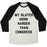 Virgin Teez  Baseball Tee Unisex Tri-Blend Baseball Tee / small / Oatmeal / Black MY GLUTES WORK HARDER THAN CONGRESS UNISEX TRI-BLEND BASEBALL TEE