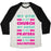 Virgin Teez  Baseball Tee Unisex Tri-Blend Baseball Tee / small / Oatmeal / Black MY GYM IS MY CHURCH UNISEX TRI-BLEND BASEBALL TEE