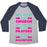 MY GYM IS MY CHURCH UNISEX TRI-BLEND BASEBALL TEE